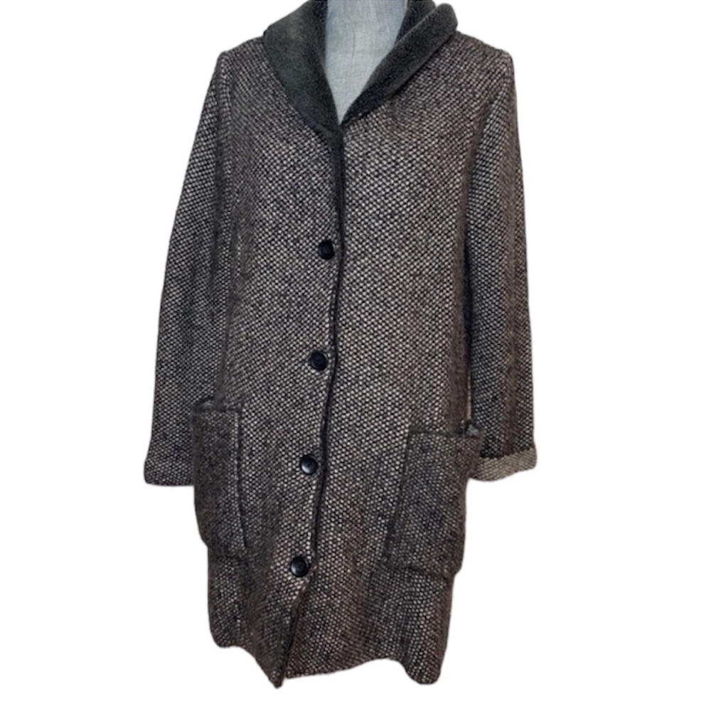 J.Jill Gray Tweed Knit Sweater Size Small Petite SP